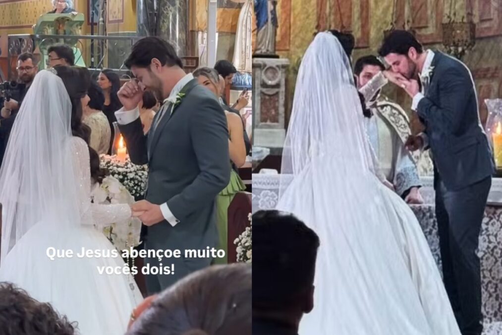 Fotos: Gustavo Marsengo e Laís Caldas se casam em São Paulo