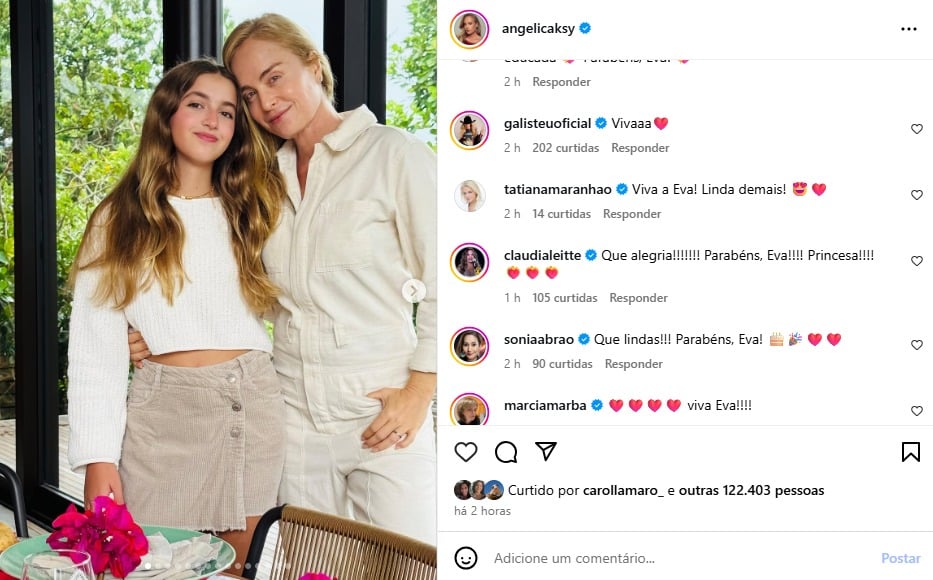 angelica-se-declara-a-filha-eva-no-aniversario-de-13-anos:-“minha-menina,-minha-bailarina”