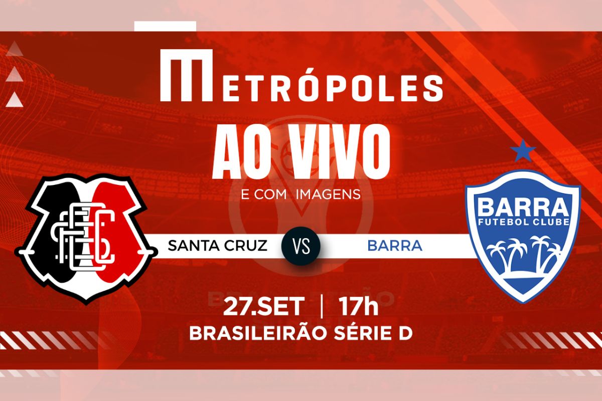 Série D: Metrópoles transmite Santa Cruz-PE x Barra-SC ao vivo