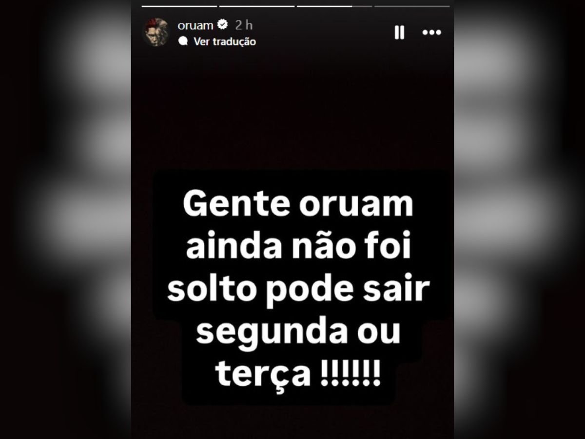 Equipe de Oruam informa data da liberação do rapper da penitenciária; saiba mais