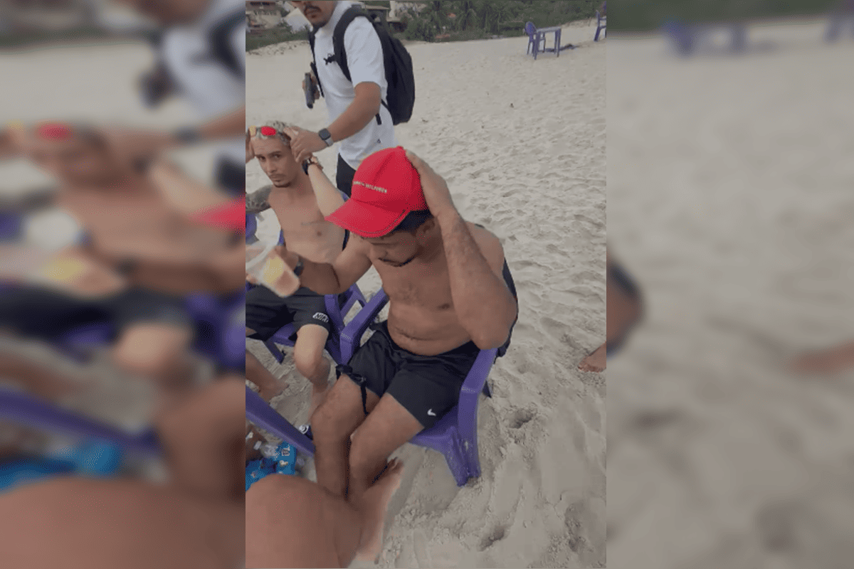 Líder do CV é enquadrado e preso enquanto bebia em praia no RJ. Vídeo