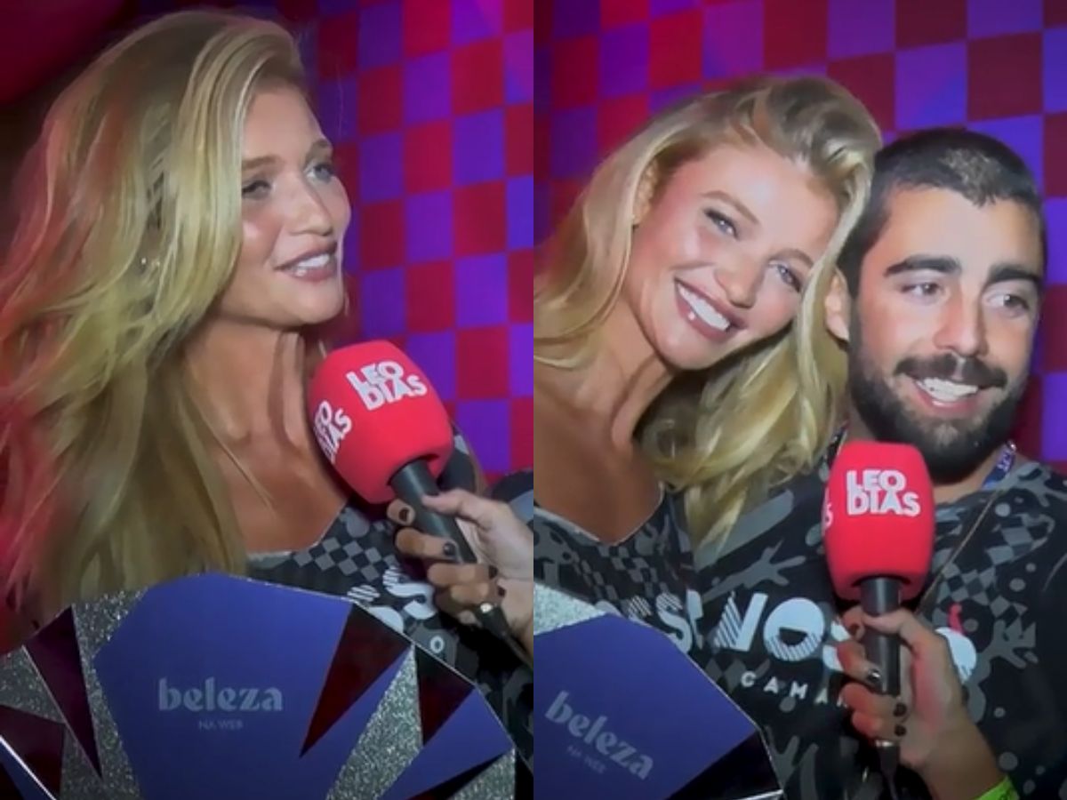 Pedro Scooby se derrete pela esposa, Cíntia Dicker, como musa de Carnaval