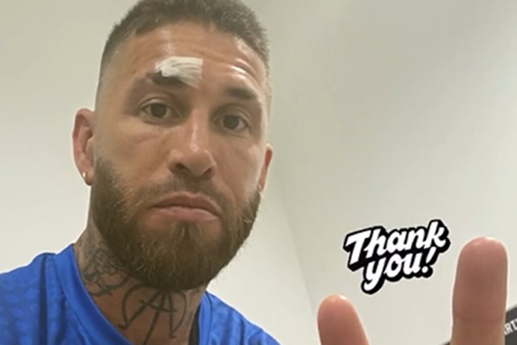 monterrey:-sergio-ramos-tem-gol-anulado-e-corta-rosto-durante-jogo