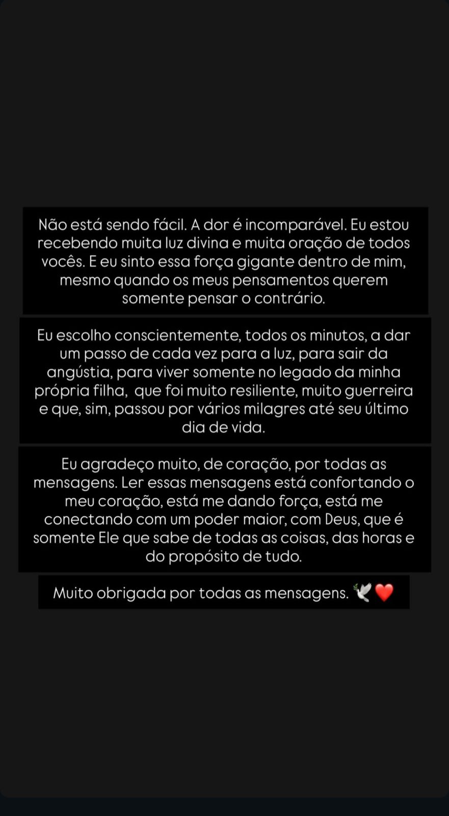 Após morte da filha, Schynaider Moura desabafa: “A dor é incomparável”