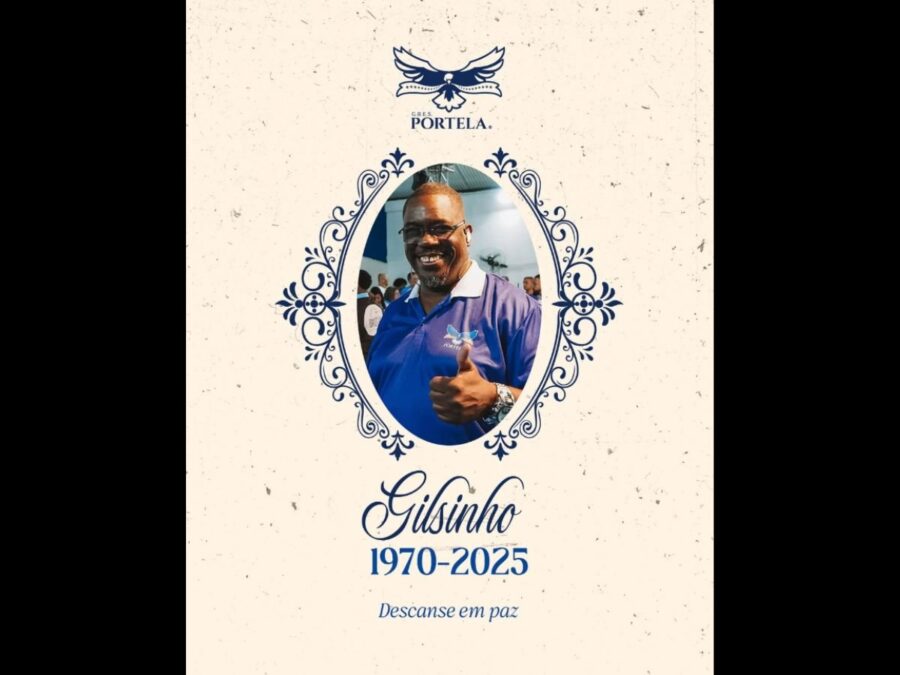 Luto no Carnaval! Morre Gilsinho, intérprete da Portela, aos 55 anos