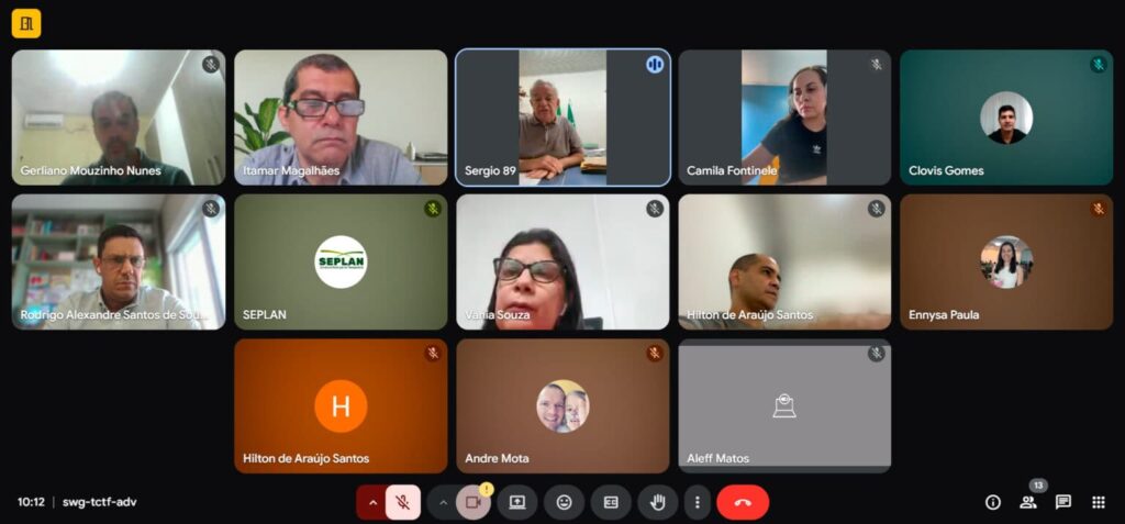 Reunião contou com a participação de representantes do Estado e municípios. Imagem: Reprodução/Sefaz