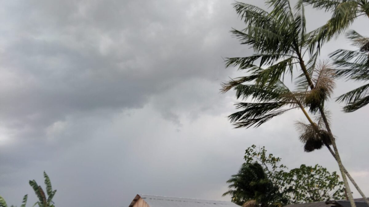 Chuva com ventos fortes atinge Sena Madureira na tarde desta sexta-feira