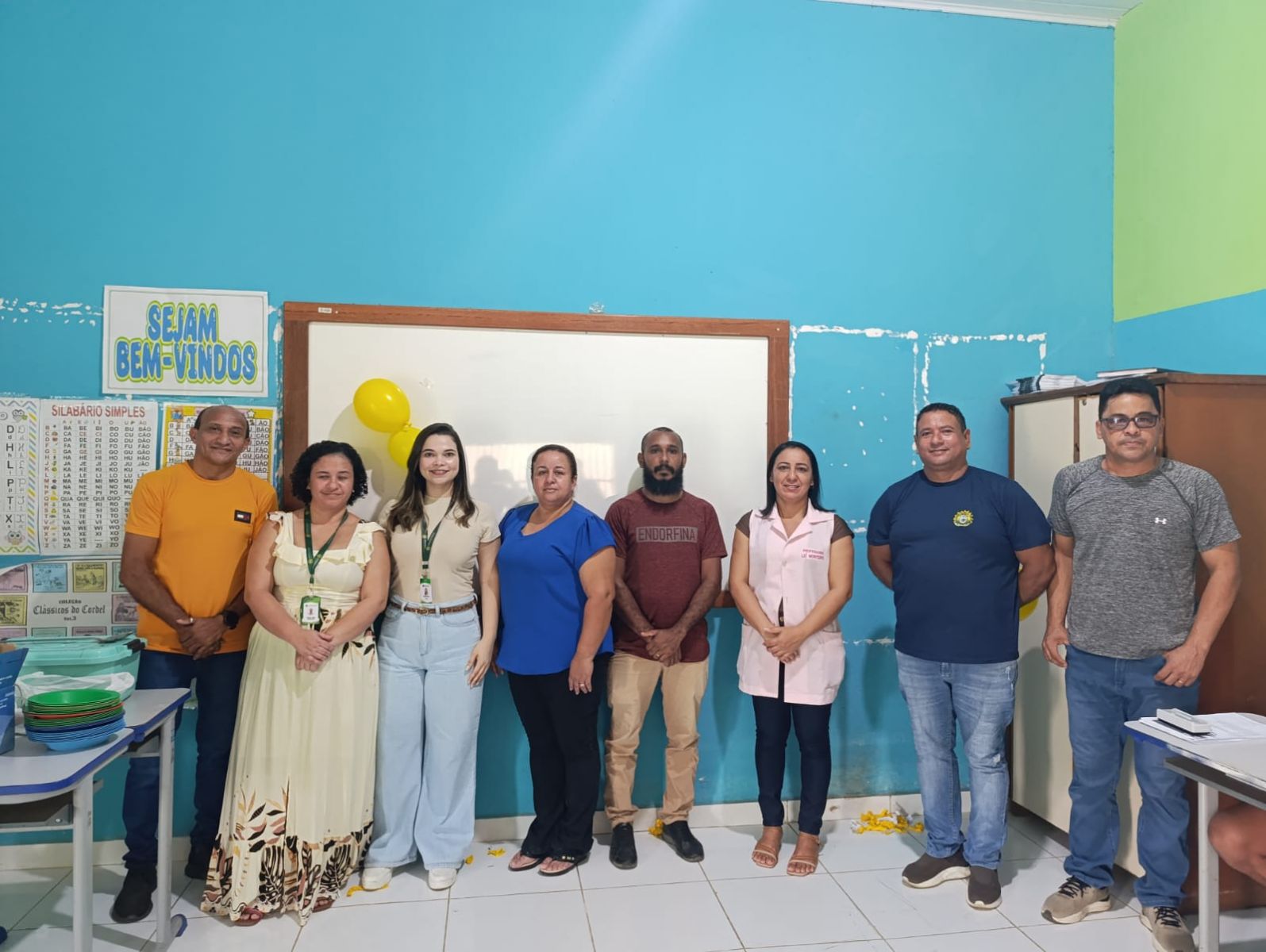 Equipe da DPE/AC em parceria com o Iapen durante atividade no presídio de Sena Madureira em alusão à campanha nacional Setembro Amarelo. Foto: Cedida.