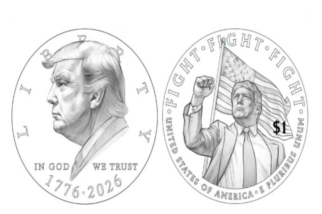 tesouro-dos-eua-mostra-previa-de-moeda-com-rosto-de-trump;-veja