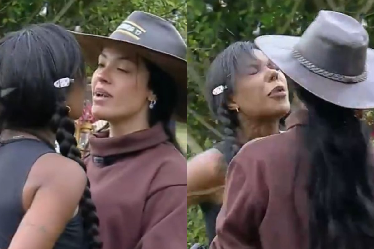 A Fazenda 17: Rayane Figliuzzi leva cusparada de Carol Lekker em briga