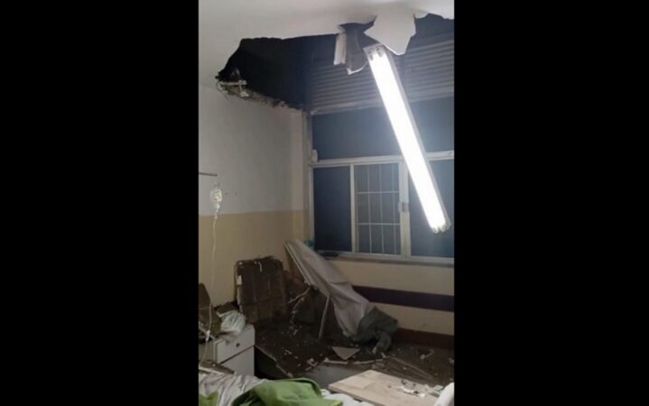 video:-teto-desaba-em-quarto-do-hospital-da-pm-onde-paciente-dormia