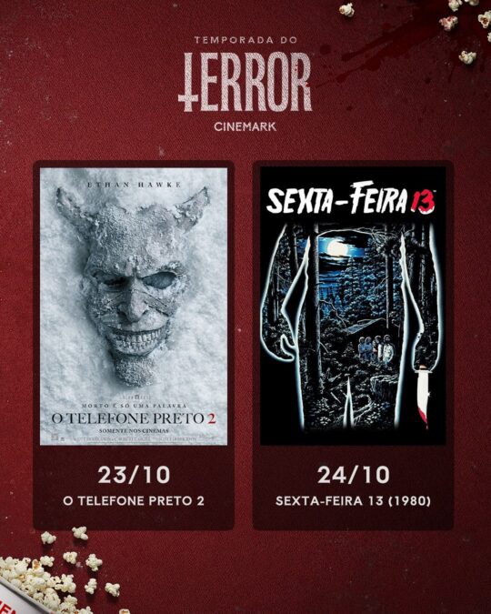 Temporada de Terror tem 11 filmes clássicos e atuais a R$ 13 nos cinemas