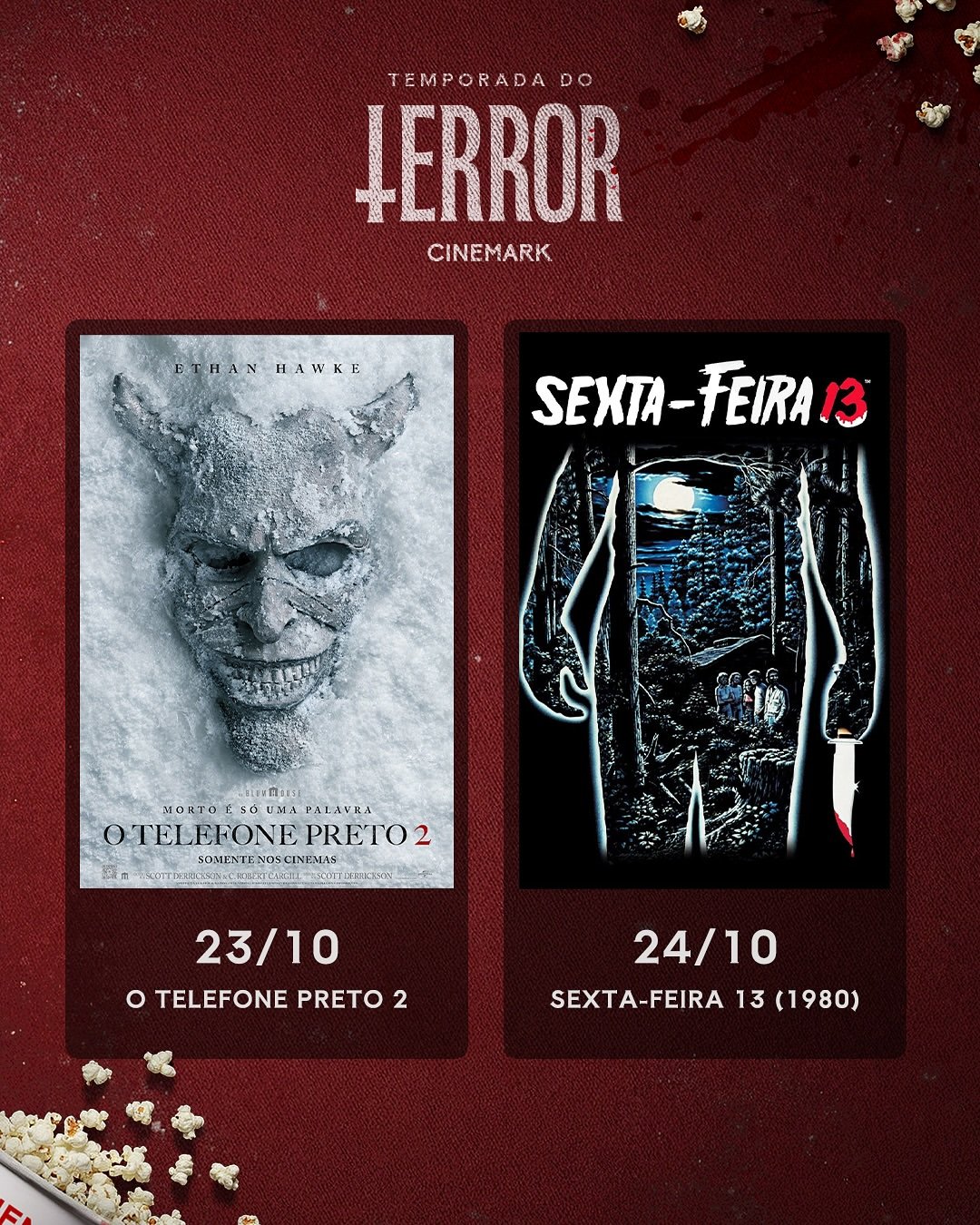 Temporada de Terror tem 11 filmes clássicos e atuais a R$ 13 nos cinemas