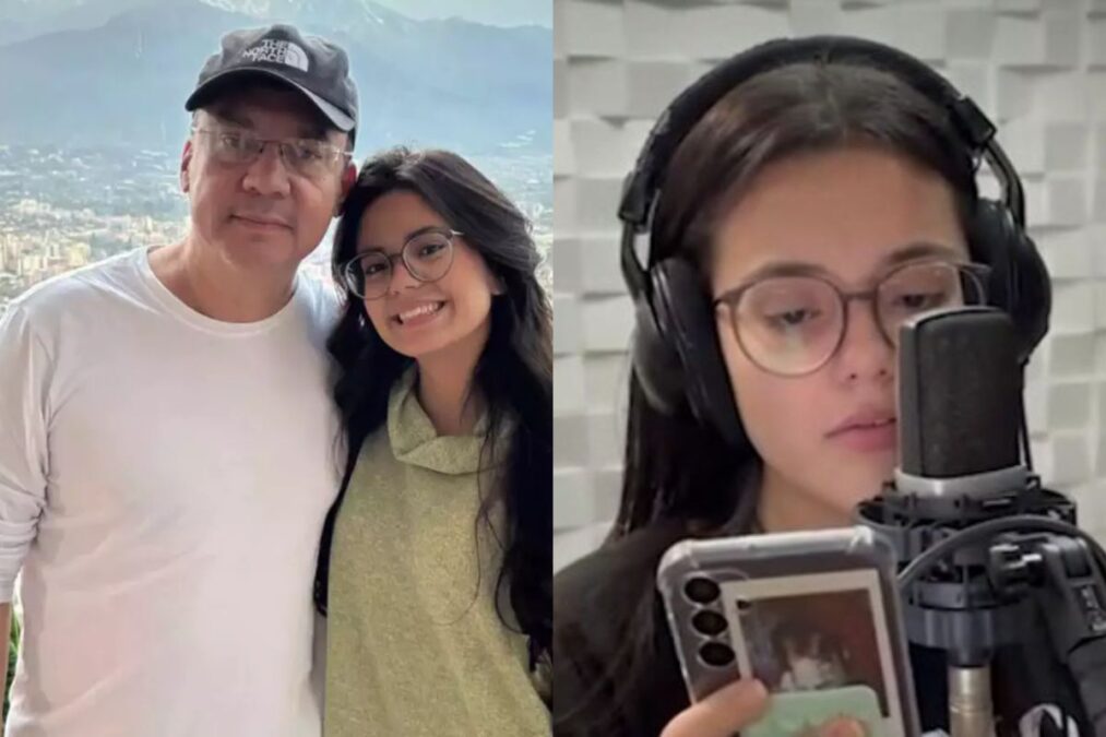 Filha grava música que pai compôs para ela ao nascer, 15 anos depois