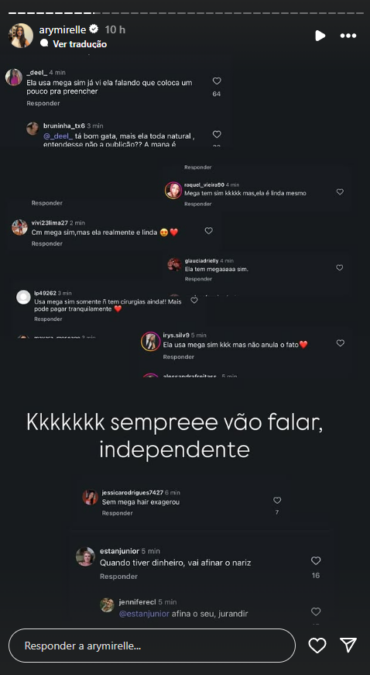 Ary Mirelle, esposa de João Gomes, desabafa sobre as críticas ao corpo e procedimentos