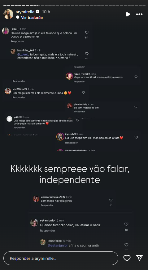 ary-mirelle,-esposa-de-joao-gomes,-desabafa-sobre-as-criticas-ao-corpo-e-procedimentos