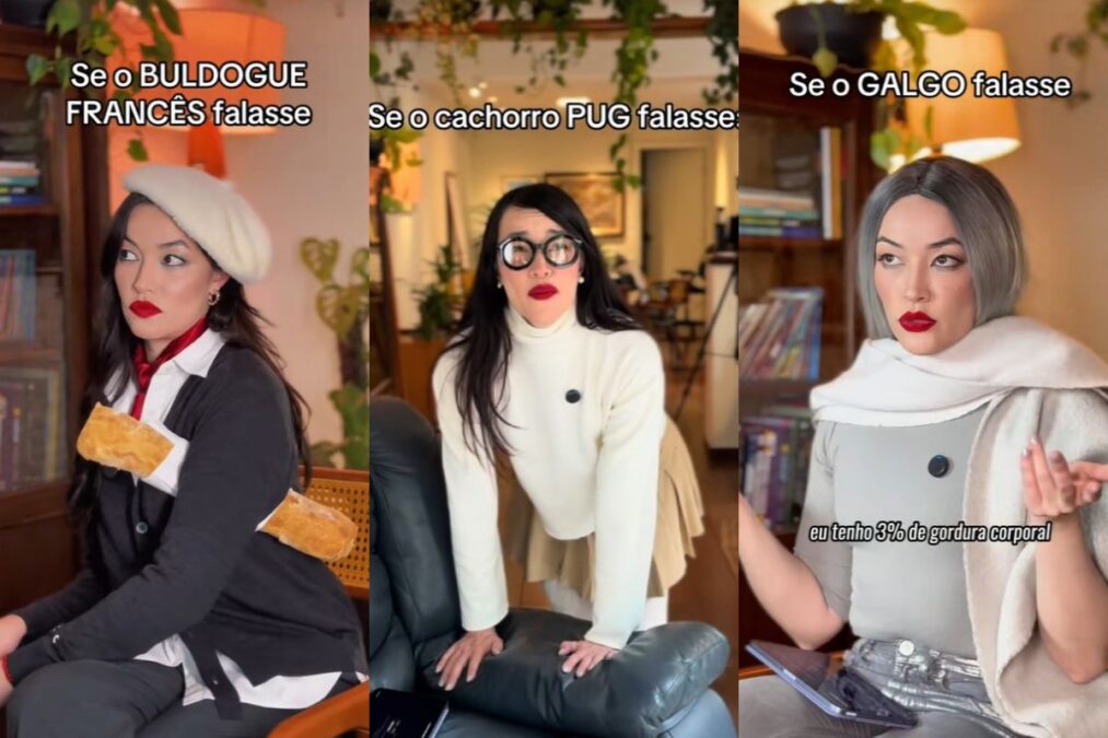 Influencer viraliza ao dar voz e alma a raças de cachorros; veja vídeo
