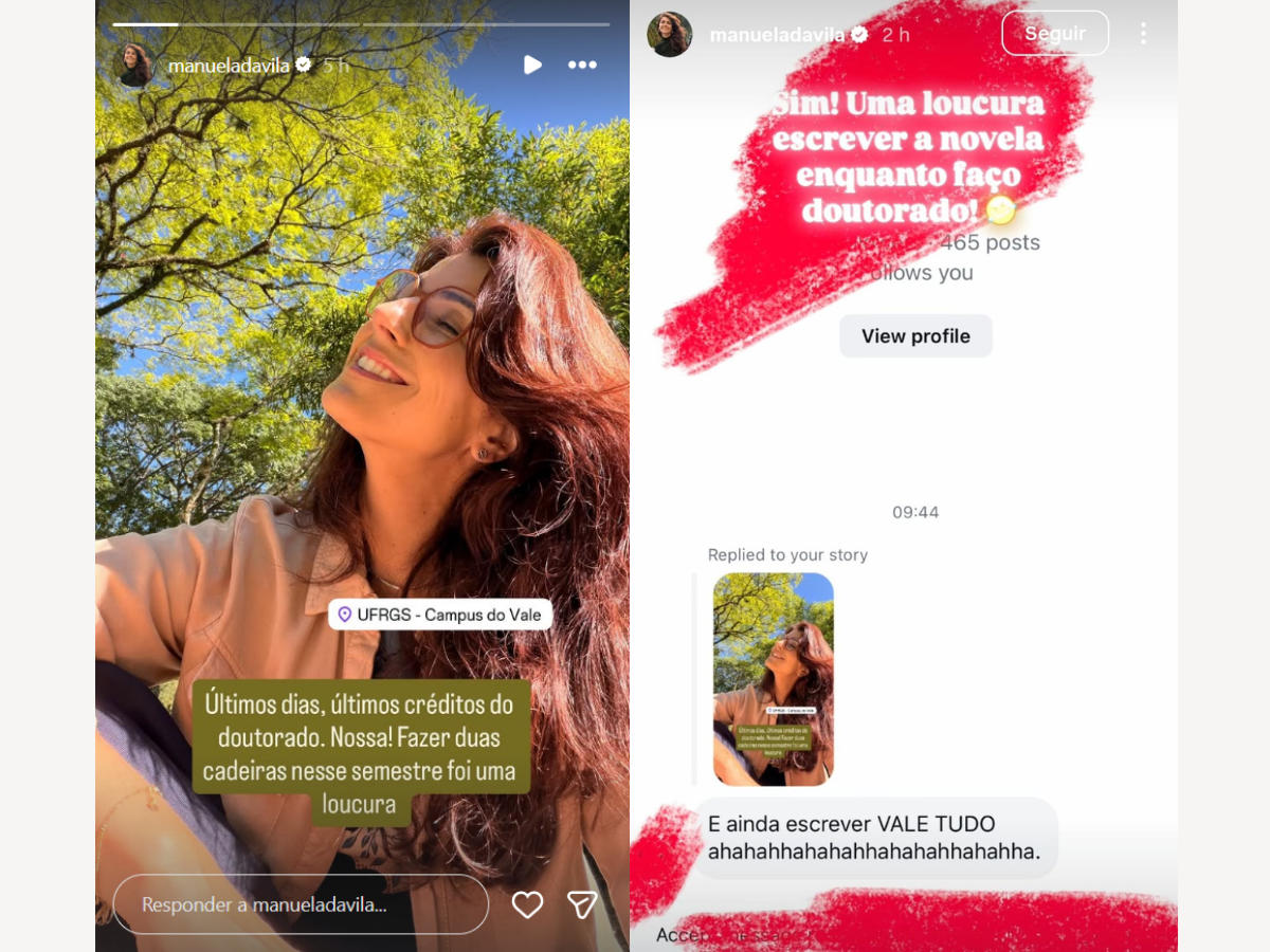 Manuela Dias, é você? Ex-deputada Manuela d’Ávila brinca ao ser confundida com autora