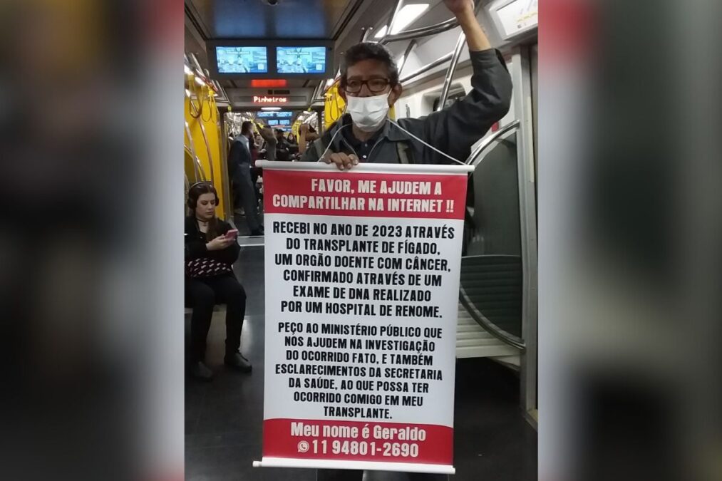 “Não cabe silêncio”, diz mulher após marido receber órgão com câncer