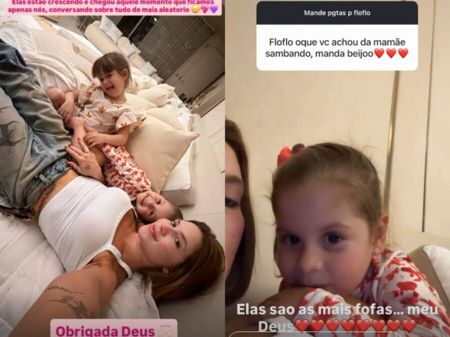 Filhas de Virginia opinam sobre desempenho da mãe sambando e emocionam com a resposta
