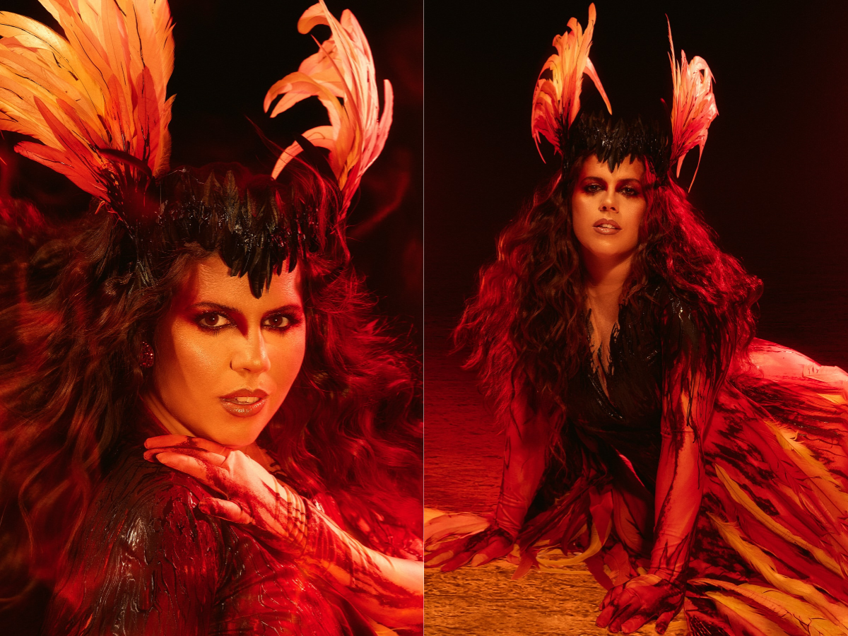 Tati Machado surge de fênix em baile de halloween e fala sobre renascimento e futuro