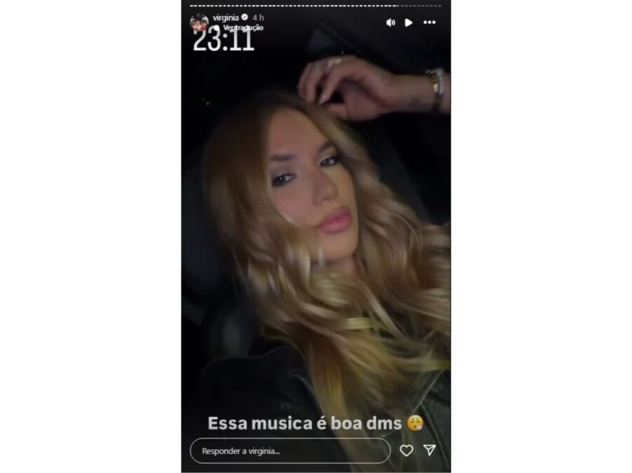 Após comentário de Vini Jr., Virginia compartilha música romântica e reacende rumores