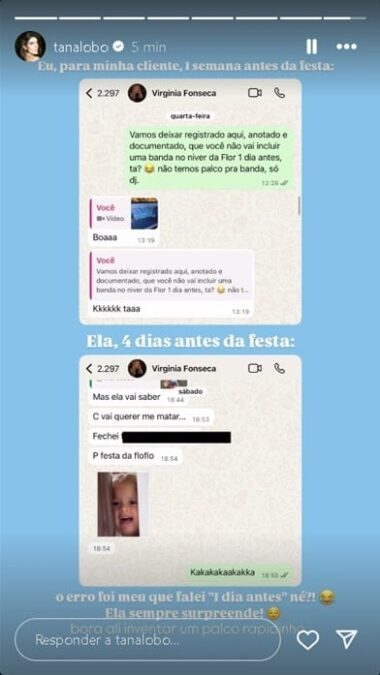 Decoradora revela pedido surpresa de Virginia Fonseca para a festa de Maria Flor