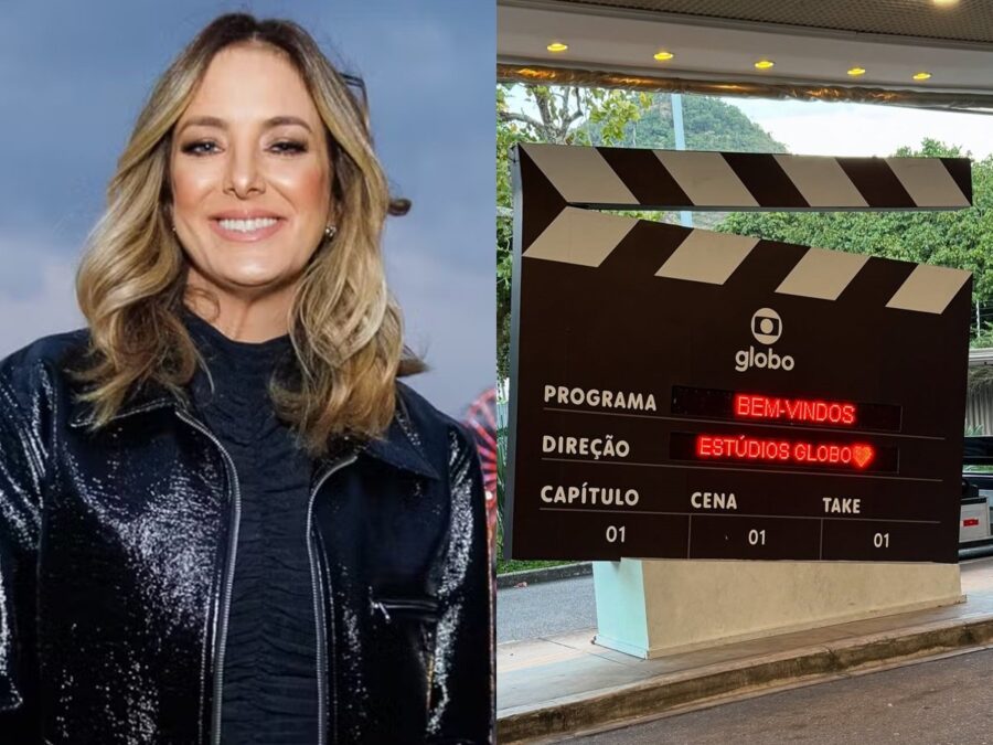 Tici Pinheiro grava vinheta de fim de ano da Globo e comenta possível ida à emissora