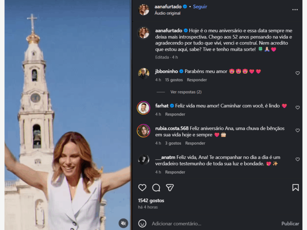 ana-furtado-completa-52-anos-e-comemora:-“nem-acredito-que-estou-aqui”