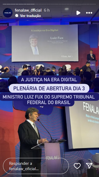 fux-defende-reflexao-juridica-sobre-a-sociedade,-mas-alerta-contra-decisoes-fundadas-em-popularidade