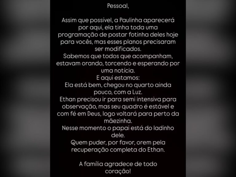 nascem-os-filhos-gemeos-da-ex-bbb-paulinha-leitte;-um-esta-na-semi-intensiva