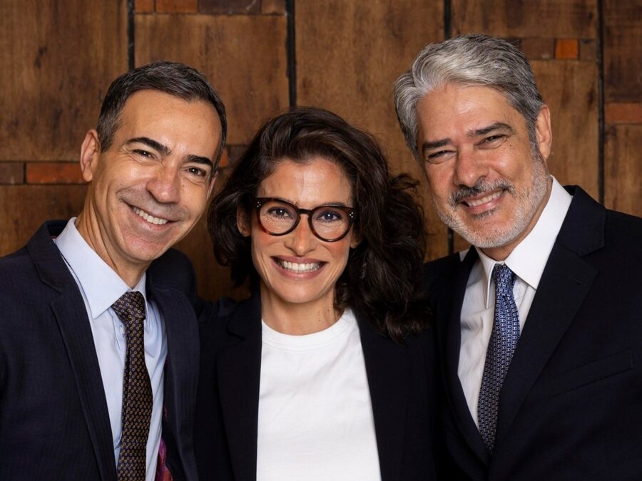 César Tralli recebe surpresa de Ana Maria em despedida do “Jornal Hoje”