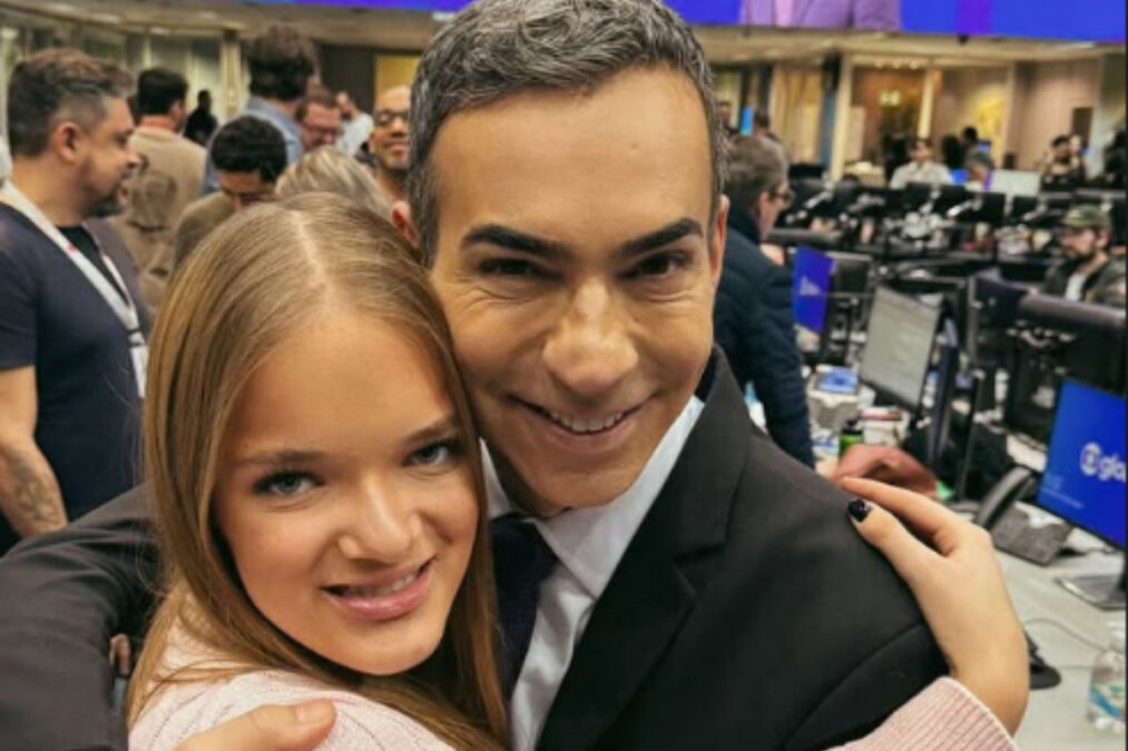 Rafaella Justus mostra bastidores da despedida de César Tralli do JH