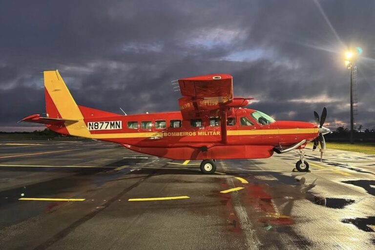 Aeronave chegou ao Brasil neste sábado e encontra-se em Boa Vista (RR). Foto: Reprodução