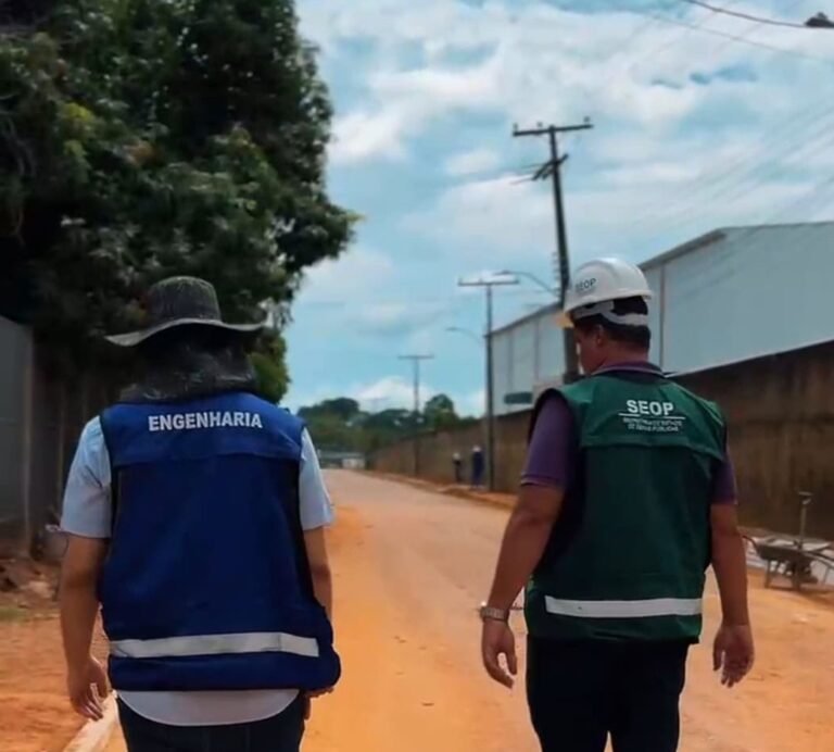 Equipe técnica da Seop vistoria ações de infraestrutura. Foto: cedida