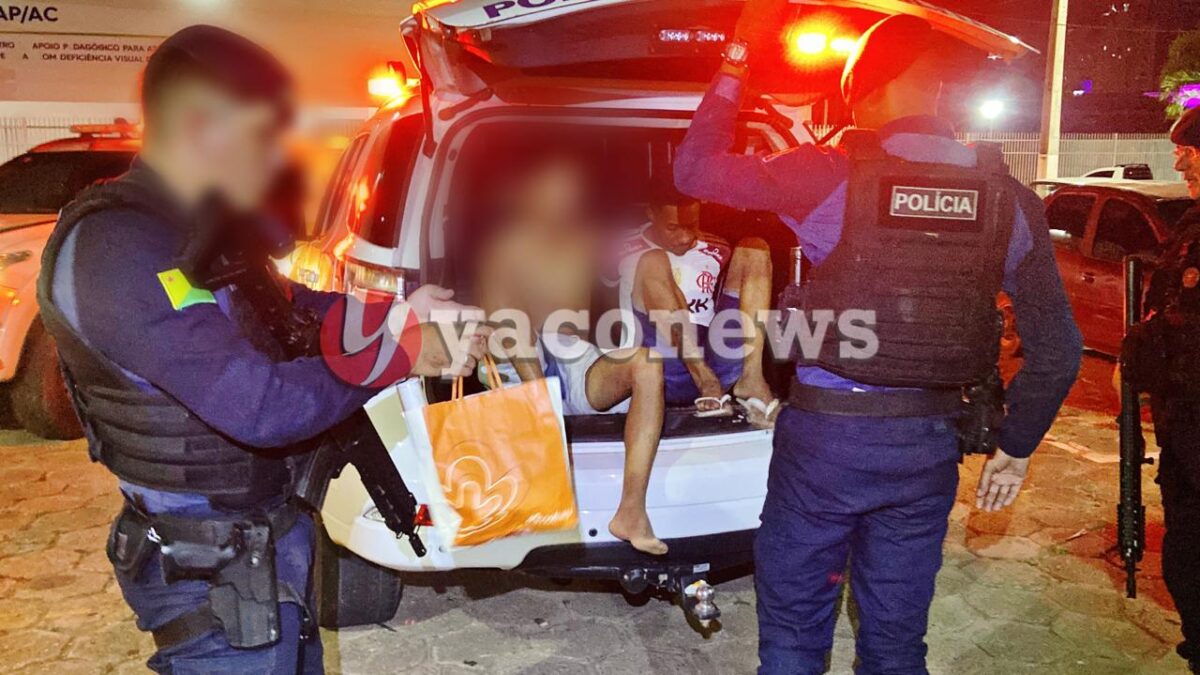 Polícia Militar prende dupla suspeita de comercializar drogas no segundo distrito de Rio Branco