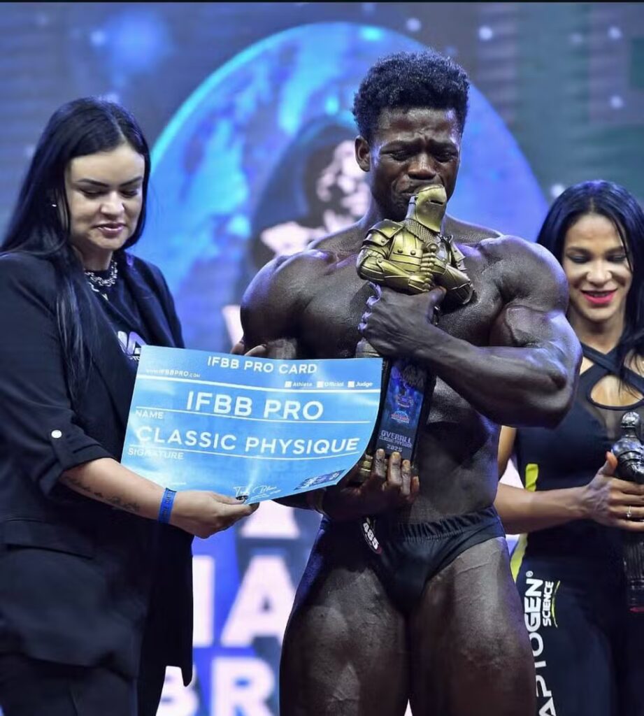 Rodrigo Pantera foi campeão do Mr. Olympia Brasil 2025 — Foto: Reprodução/Instagram