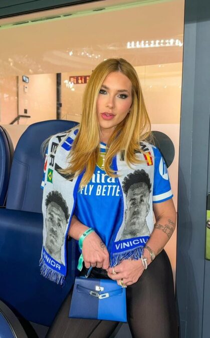 “Sua namorada é brega”: Virginia Fonseca brinca ao torcer por Vini Jr. em Madri