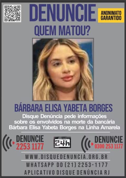 “Quem matou?”: Disque Denúncia busca informações sobre morte de bancária no Rio