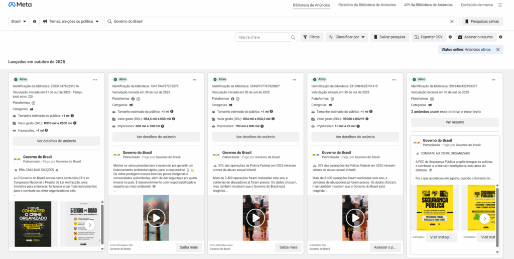 apos-operacao-policial-no-rio,-governo-lula-gasta-r$-500-mil-em-campanha-sobre-seguranca