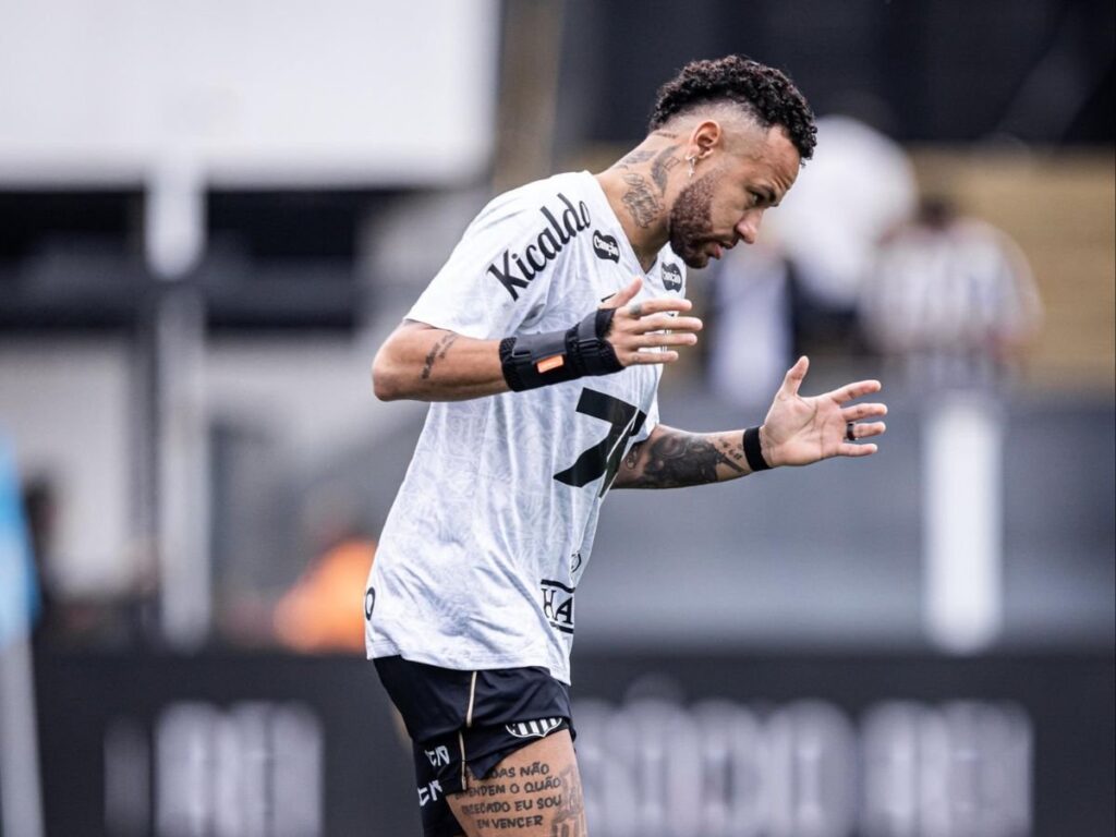 com-neymar-de-volta,-santos-empata-em-1-a-1-com-o-fortaleza
