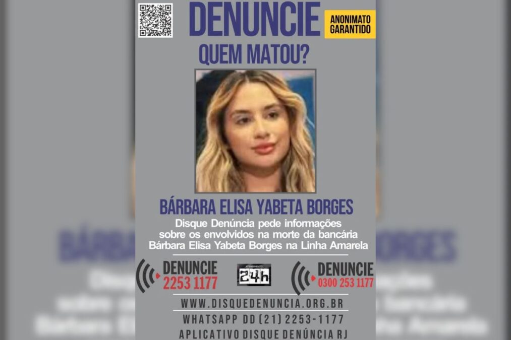 Disque Denúncia pede informações sobre jovem baleada na Linha Amarela