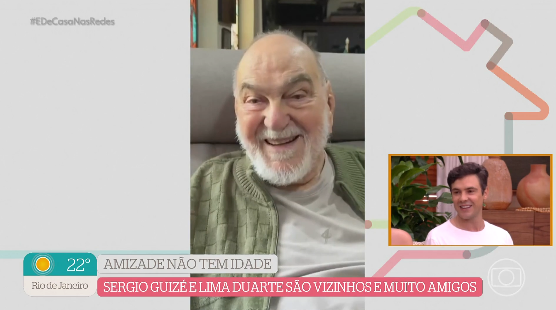 Sergio Guizé se emociona com homenagem de Lima Duarte e se declara para Bianca Bin
