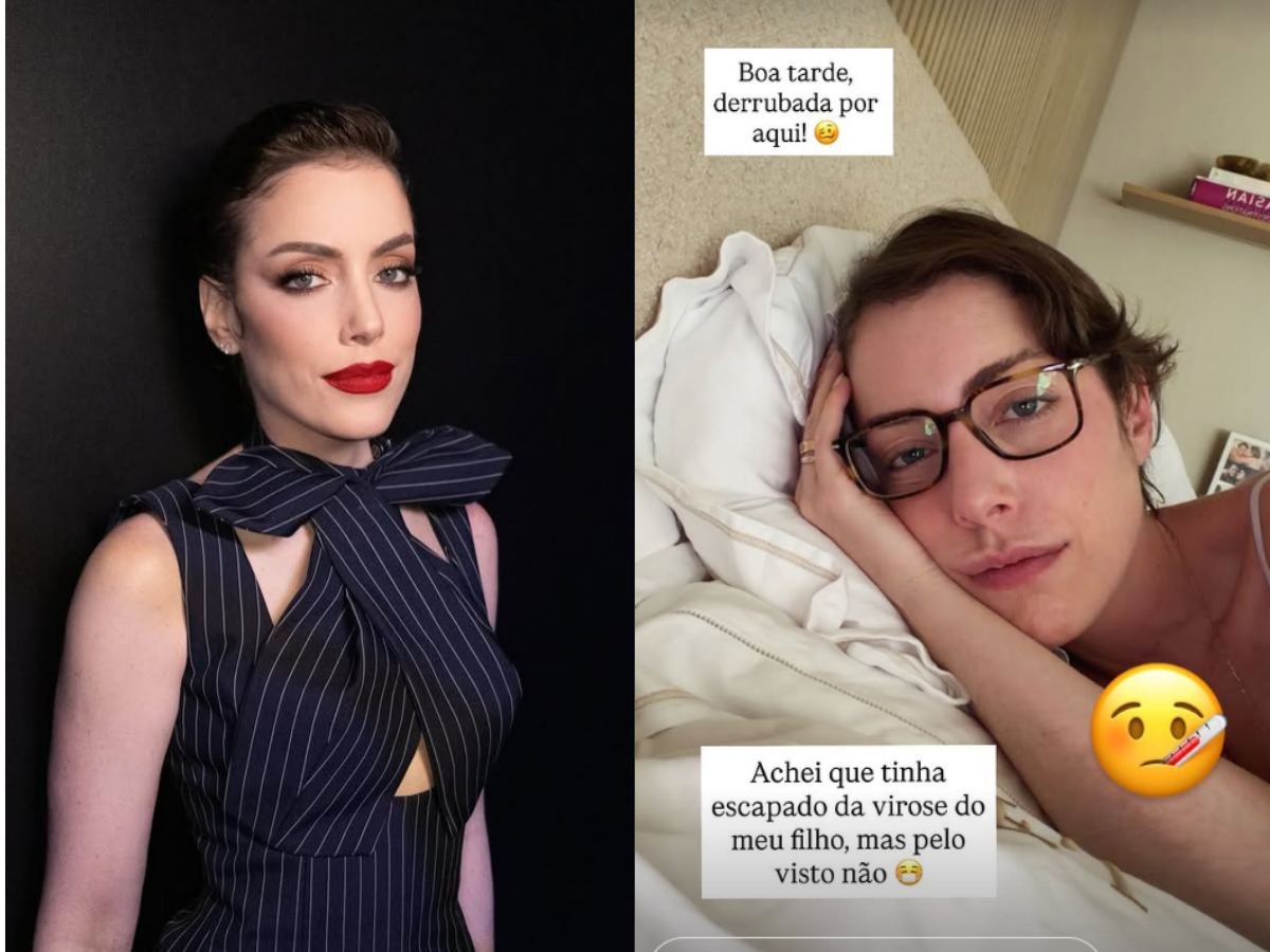 Fabiana Justus não escapa e contrai mesma virose do filho: “Derrubada”
