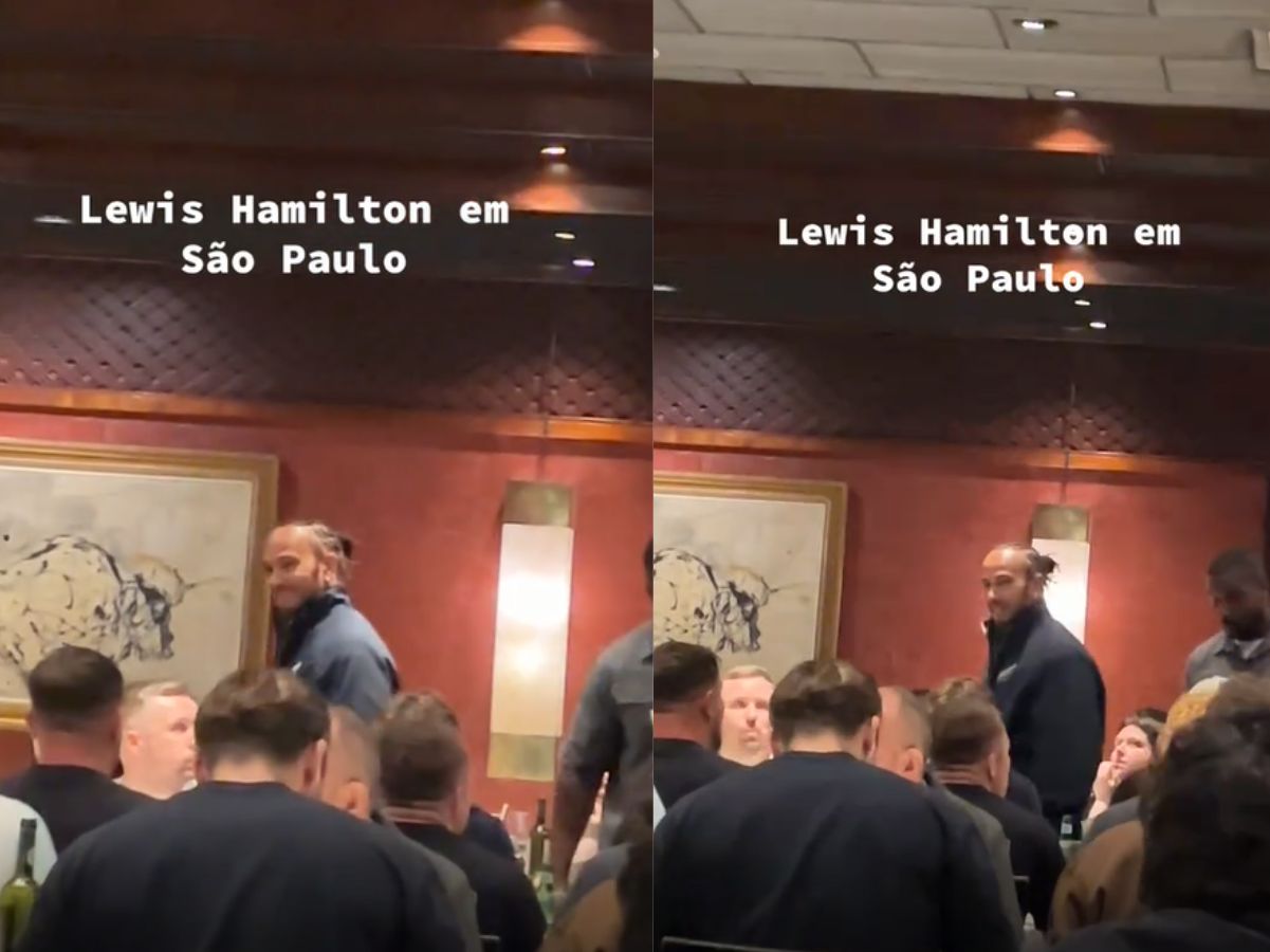 Lewis Hamilton e pilotos da F1 trocam voltas na pista por noite agitada em SP