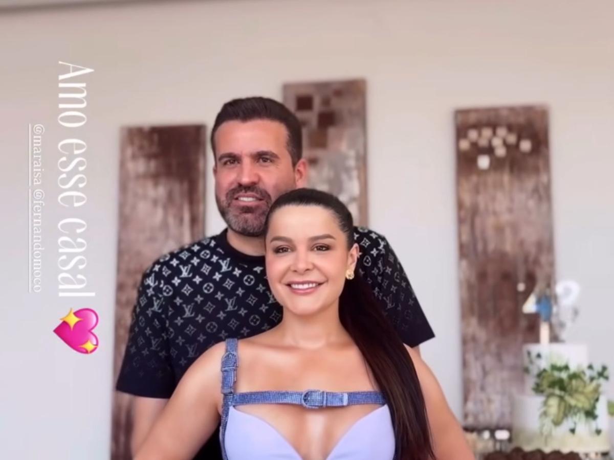Após rumores de reconciliação, Maraisa e Fernando protagonizam beijão em festa