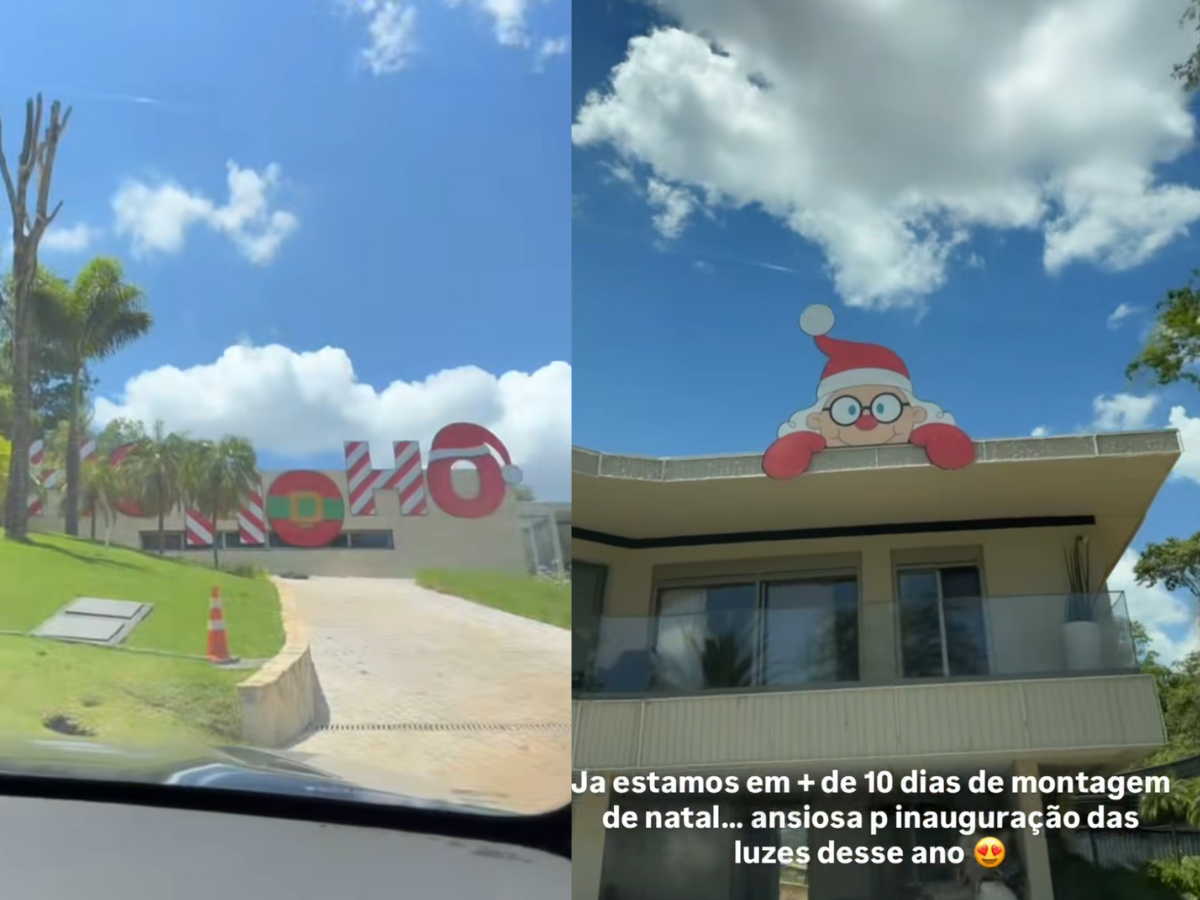 Virginia revela spoiler da decoração de Natal em sua mansão: “Mais de 10 dias de montagem”