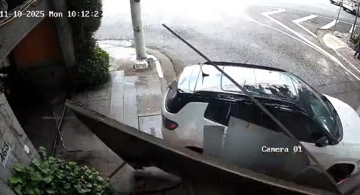 Antes de destruir portão de motel, mulher curtia “after” com 3 amigas