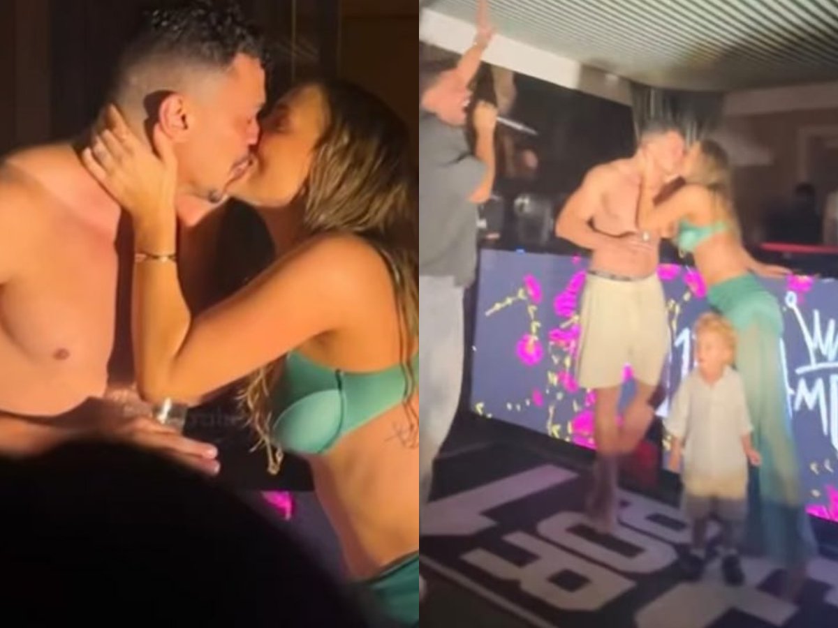 Rendeu! Tata Estaniecki e Júlio Cocielo são flagrados em almoço depois de beijo em festa