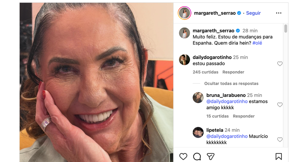 Mãe de Virginia anuncia mudança para Espanha e fãs especulam pegadinha